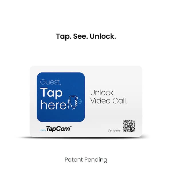 TapCom App-Free Smart Video Intercom with Guest Access, Works with Major Brand Smart Locks