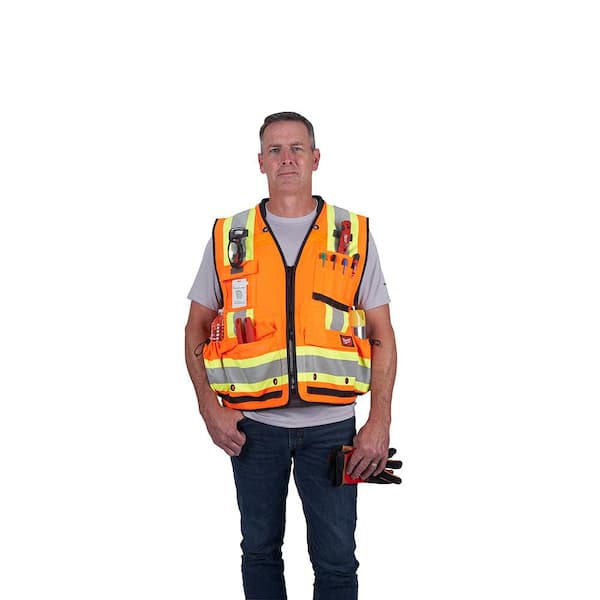 SitePro 23-500-ORXL 500-or Class 2 Construction Safety Vest X-Large Orange SitePro 23-500-ORXL 500-or Class 2 Construction Safety Vest X-Large Orange