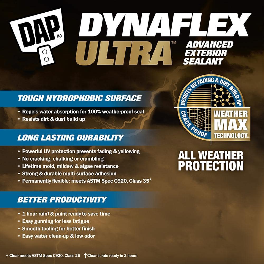 DAP Dynaflex Ultra White 10.1 oz Advanced Exterior Sealant