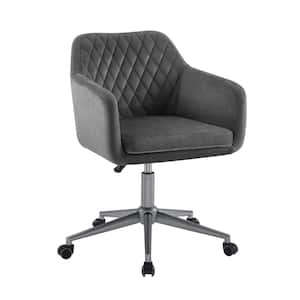 Sterling Grey Quilted Adjustable Office Chair with Castors