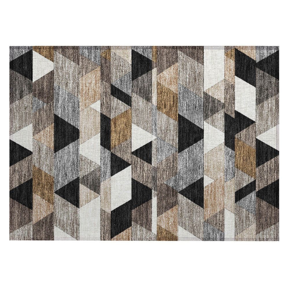 Chantille Machine Washable Indoor/Outdoor Abstract ACN2526 Black 2 ft. x 3 ft. Accent Rug price history on PriceWatchPro