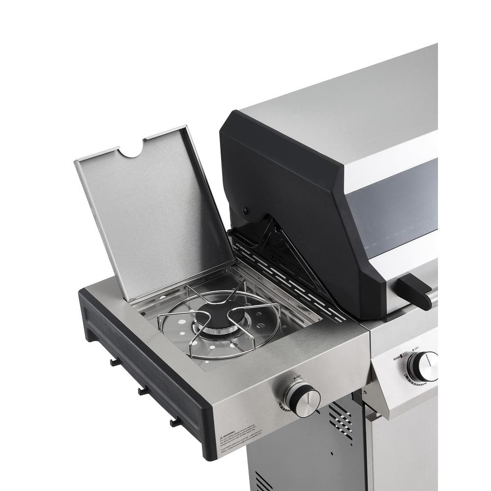 Denali 6-Burner Stainless Steel Natural Gas Grill with Side Burner