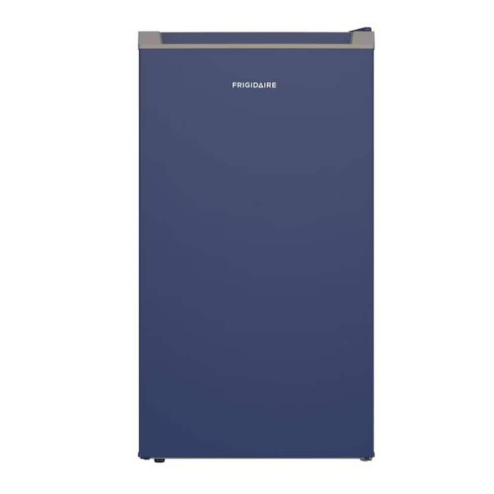 3.2 cu. ft. Sleek Mini Refrigerator in Blue with Recessed Handle and Reversible Door