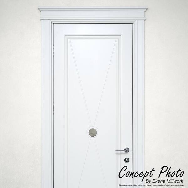 Ekena Millwork 2-1/4 in. x 3/4 in. x 96 in. Colonial Casing Moulding, PVC (12-Pack)