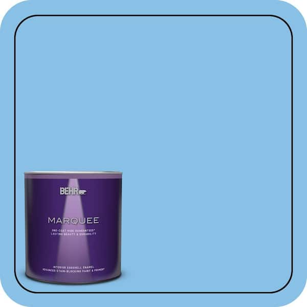 BEHR MARQUEE 1 qt. #P510-3 Rhodes Eggshell Enamel Interior Paint & Primer
