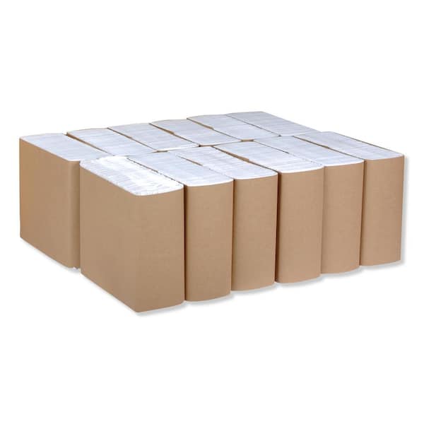 1/8-Fold Dinner Napkins, 2-Ply, 15 in. x 17 in., White, 300/Pack, 10  Packs/Carton
