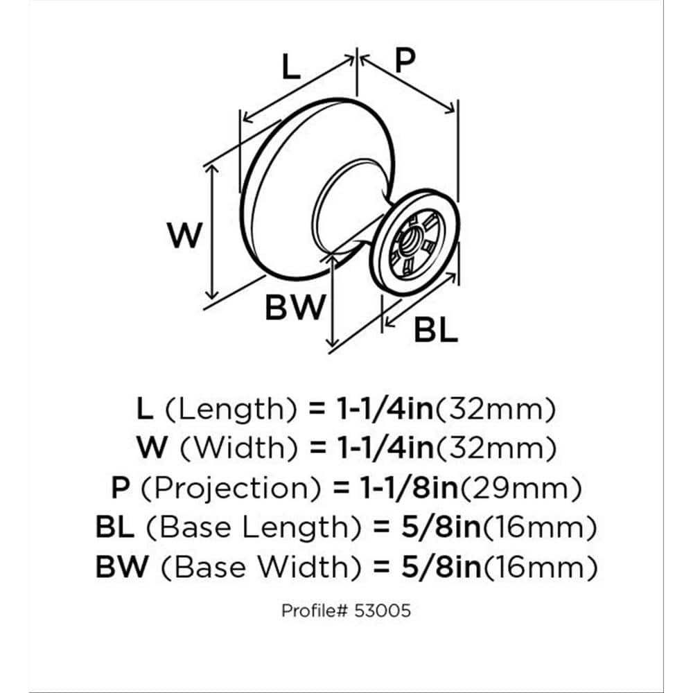 Oil Rubbed Bronze Round Cabinet Knob with Mounting Hardware