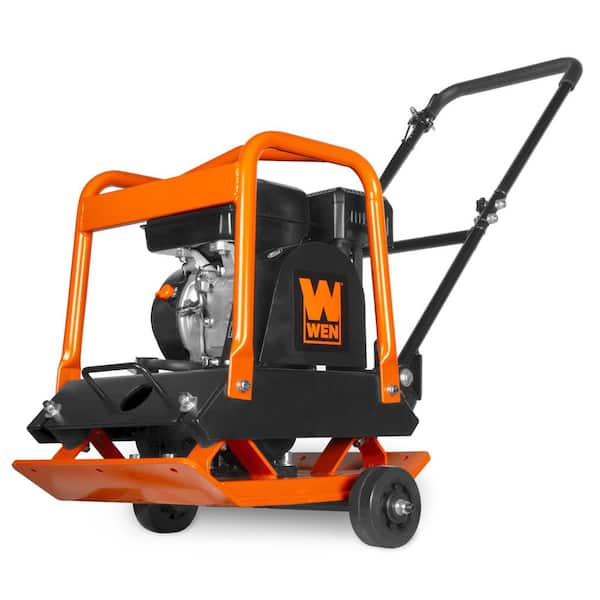 Plate Compactor, Gas-Powered 7HP, 212cc, with Wheel Kit and 4496-Pound Compaction Force