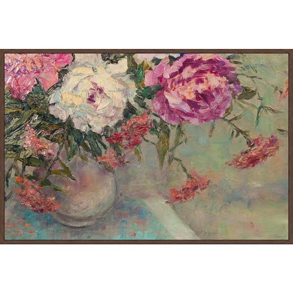 Unbranded "Pretty and Radiant" by Marmont Hill Floater Framed Canvas Nature Art Print 12 in. x 18 in.