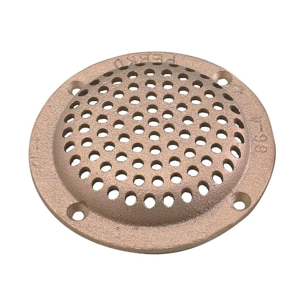 Perko Round Bronze Strainer - 5 in.