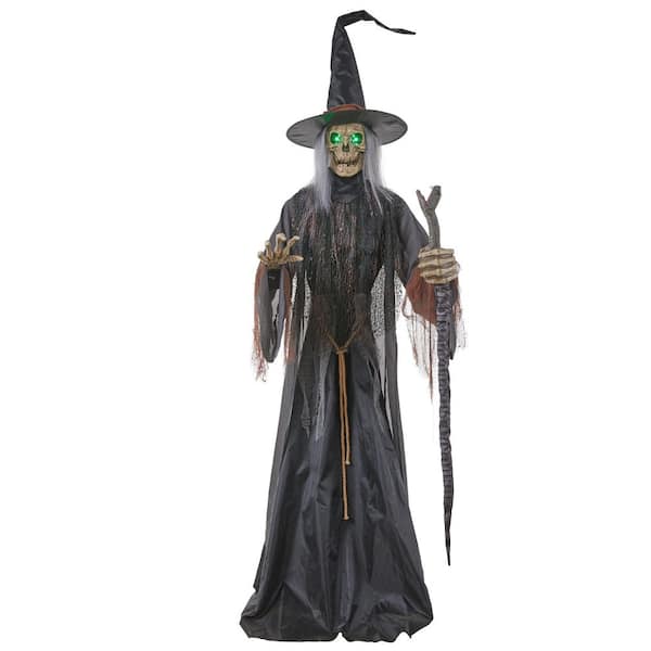 7 FT Wicked Woods Animated LED Macabre Witch
