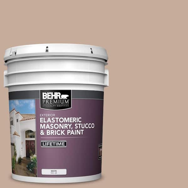 5 gal. #ECC-57-1 California Stucco Elastomeric Masonry, Stucco and Brick Exterior Paint