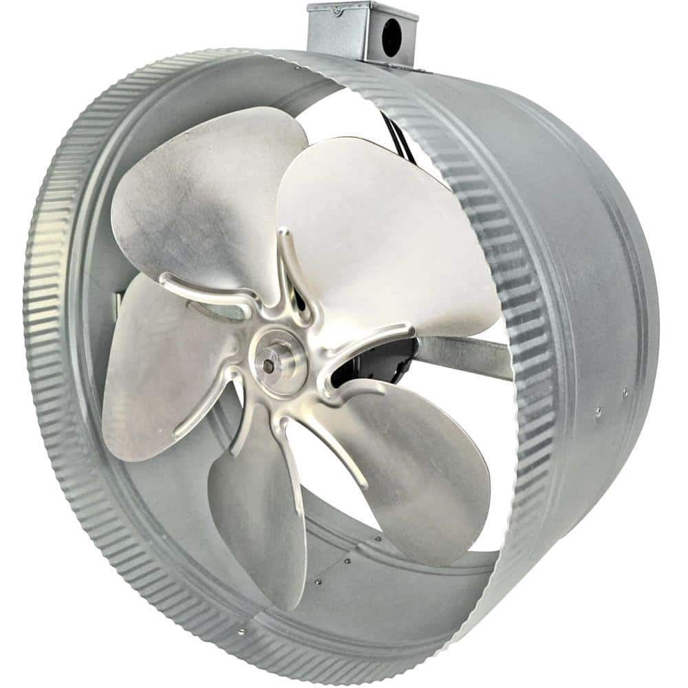 Suncourt 10 In 2-speed INDUCTOR Inline Duct Fan Electrical Airflow Cool Heat for sale online