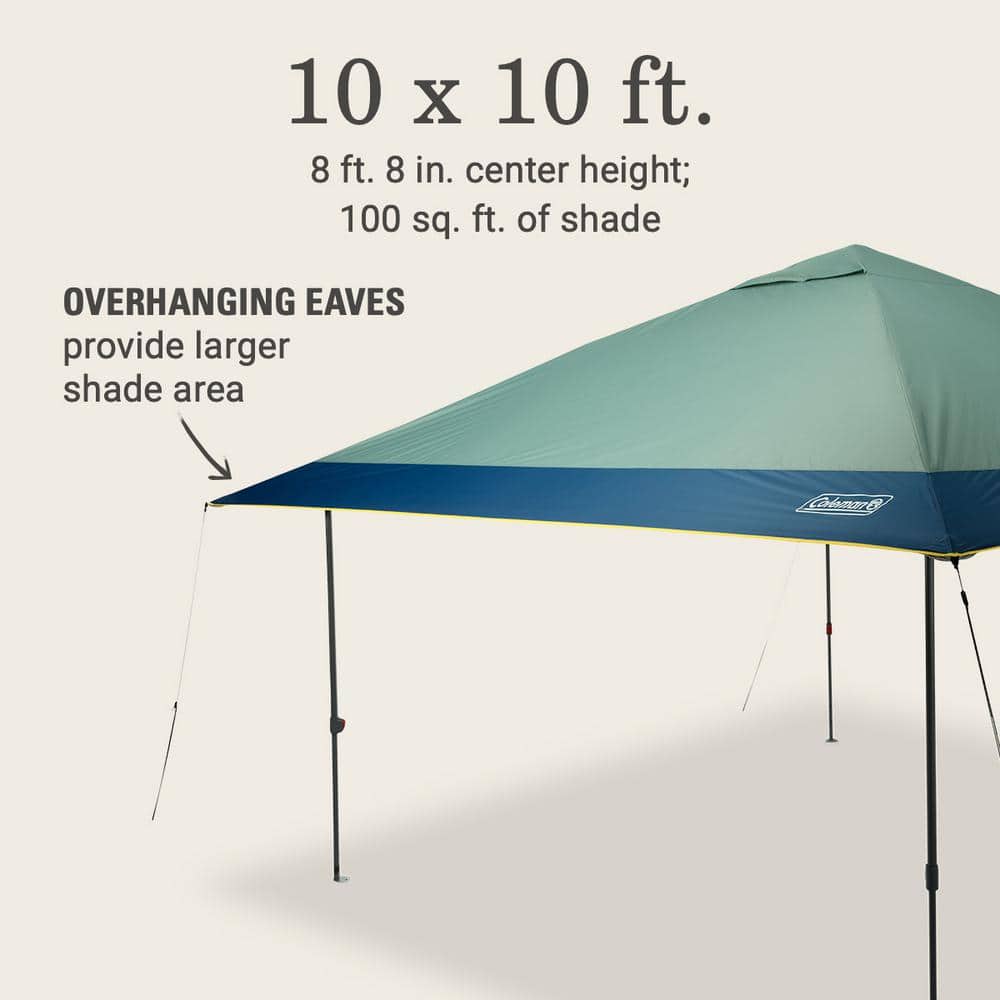 Oasis Green and Gray Steel 10 x 10 ft Canopy Tent