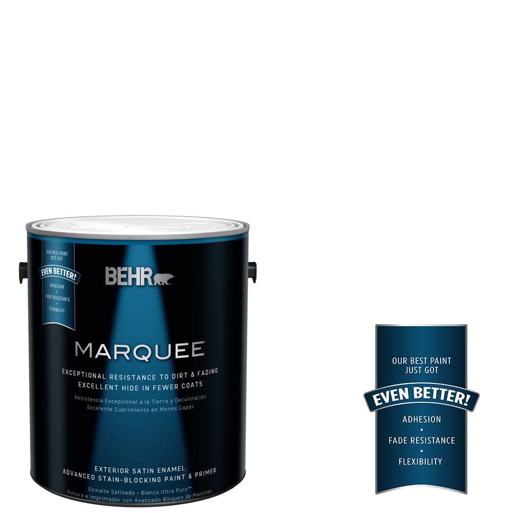 BEHR MARQUEE 1 gal. Deep Base Satin Enamel Exterior Paint and Primer in
