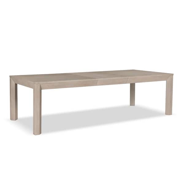 Flonnin Modern Tawny Brown Wood 118 in. 4 Leg Extendable Dining Table Seats 10