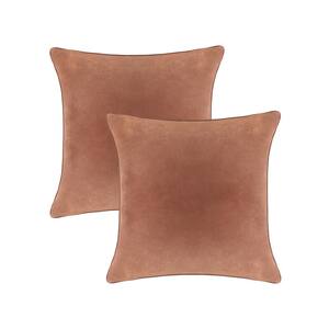 Tuck Brown Linen Modern Throw Pillow with Down-Alternative Insert 20'' +  Reviews