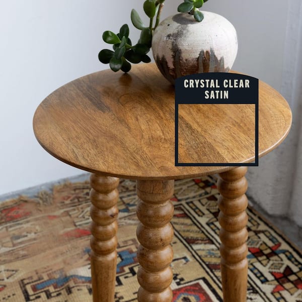 11.25 oz. Clear Satin Water-Based Interior Polyurethane Spray Paint (6-Pack)