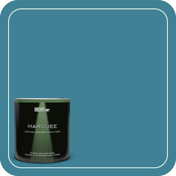 BEHR MARQUEE 1 qt. #540D-6 Wipeout Semi-Gloss Enamel Exterior Paint & Primer