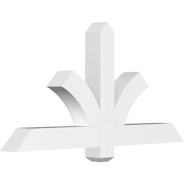 Ekena Millwork Redmond 48 in. W x 24 in. H x 4 in. D Signature Polyurethane Bracket