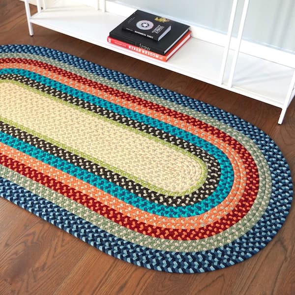 Millcreek Braided Multi Surfside Multi 2 ft. x 3 ft. Indoor/Outdoor Area Rug