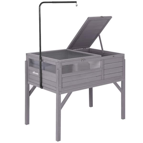 Wooden Tortoise House Large Turtle Habitat with Legs