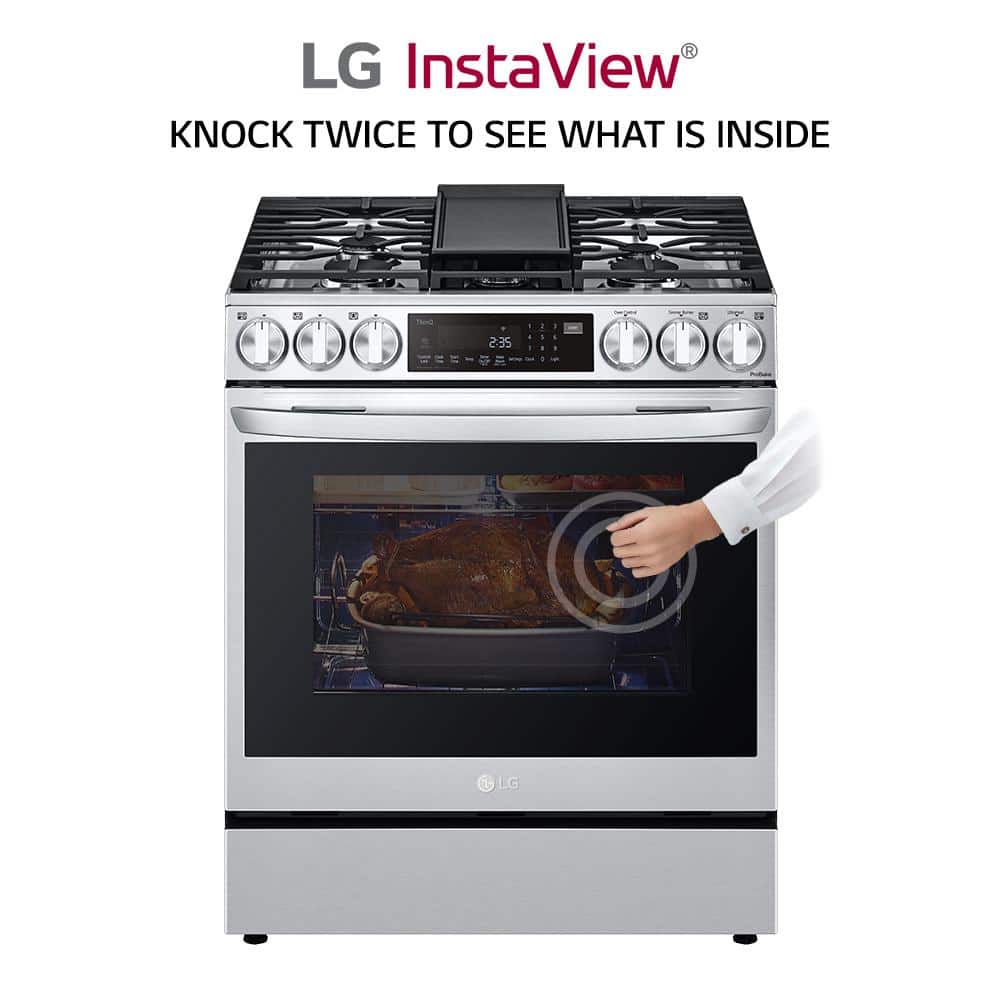 LG 30" Stainless Steel Gas Range with Convection and Air Fry