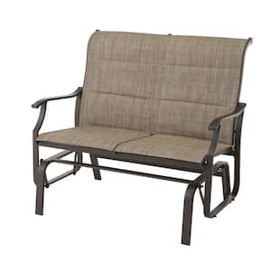 hampton bay loveseat glider