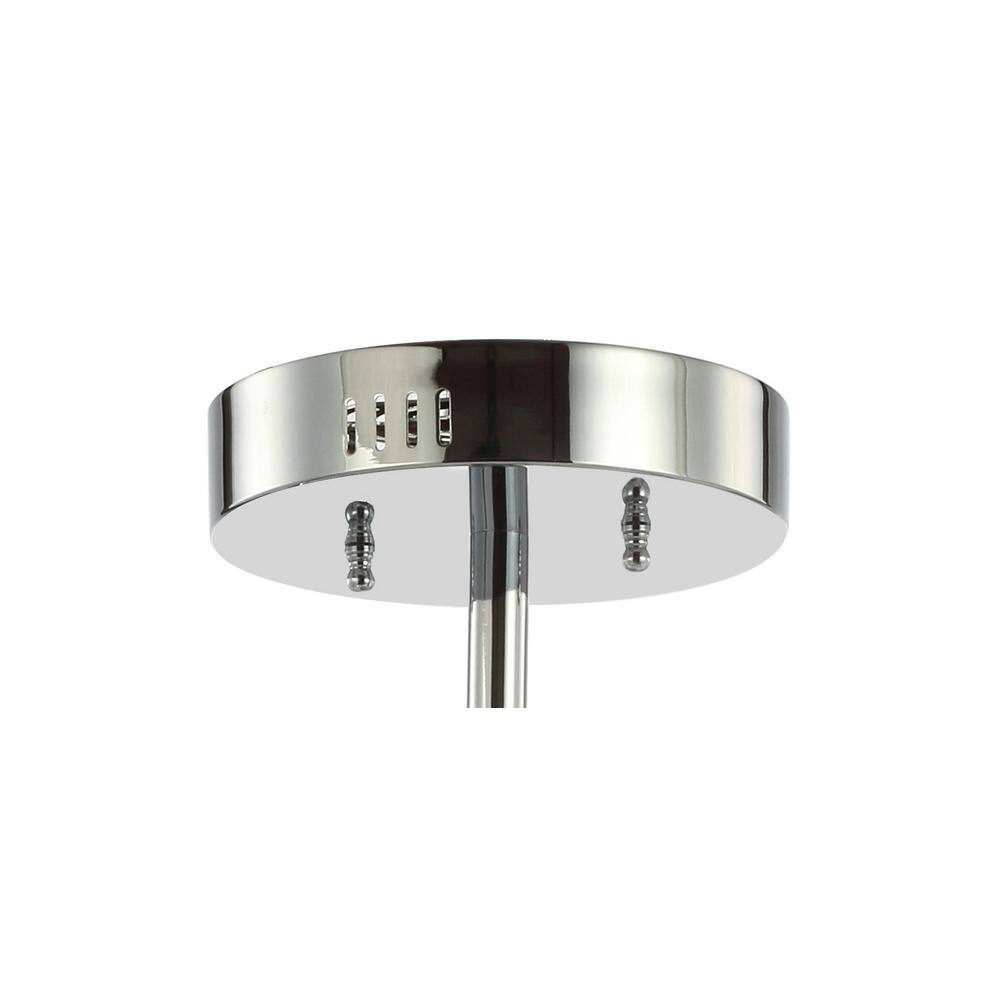 Crucis 31.5" Chrome Modern LED Pendant Light