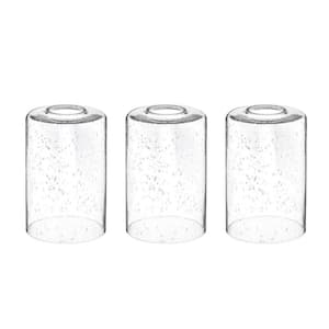 6 x 4 in. Glass Lampshade Globe Cover with 1-5/8 Fitter for Chandelier Pendant Wall Sconces (3-Pack)