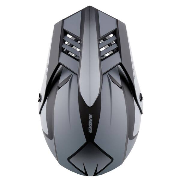 RAIDER Z8 ADULT HELMET MX-BLK/GREY-2XL 2191917 - The Home Depot