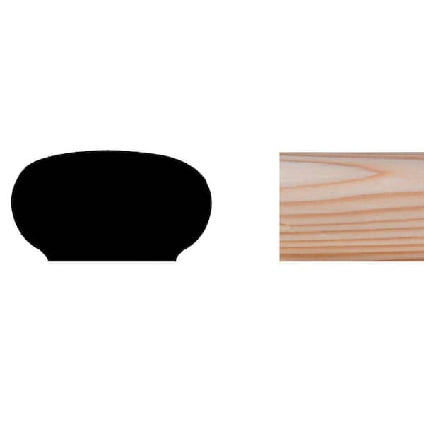Unbranded LWM240 1-3/16 in. x 2-1/4 in. Hemlock Wood Handrail