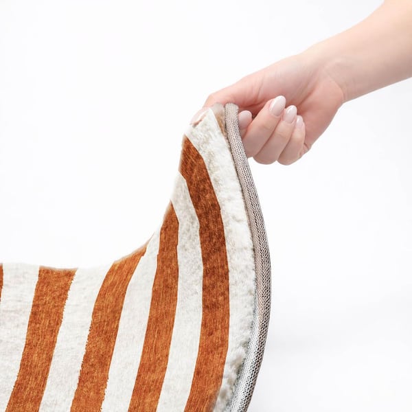 Dream Shag Premium Machine Washable Abstract ADS528 Paprika 10 ft. x 14 ft. Area Rug
