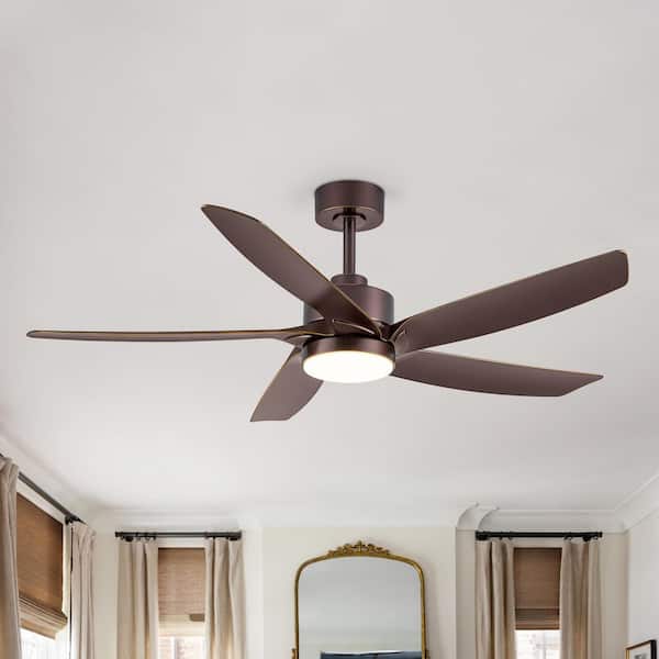 Sawyer 54 in. Indoor Oil Rubbed Bronze Ceiling Fans with Integrated LED Light and Remote Control Included