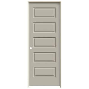 30 in. x 80 in. Rockport Desert Sand Painted Right-Hand Smooth Molded Composite Single Prehung Interior Door