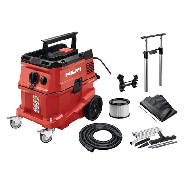 120-Volt 157 CFM 8 Gal. Wet/Dry VC 5 Construction Vacuum with Accessory Kit, Floor Sweeper, Crevice Nozzle, and Push Bar