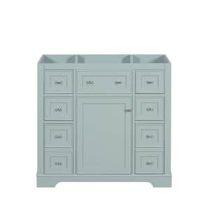 Byna 35 in. W x 17 in. D x 33 in. H Freestanding Bath Vanity Cabinet without Top in Green