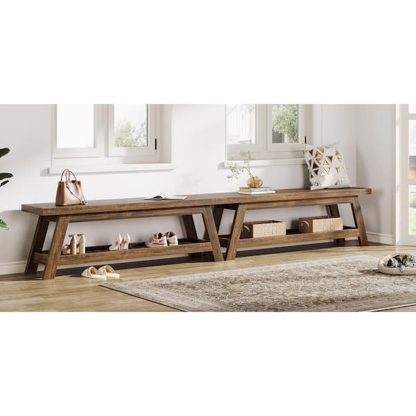 TRIBESIGNS WAY TO ORIGIN Brennan Wood Brown Rectangal Foyer