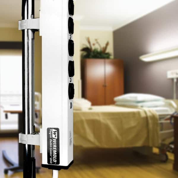 Wiremold 6-Outlet 15 Amp Medical Grade Surge Power Strip with 15 ft. Cord