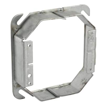 Steel City 2-Gang Square Metal Mud Ring 52C521-10R