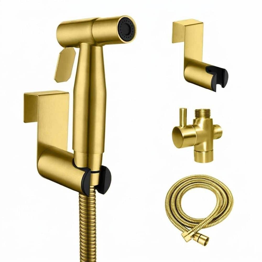 Handheld Bidet Sprayer Attachment Kit with Stainless Steel Shattaf, T-Adapter, Hose for Toilet and Bathroom price history on PriceWatchPro