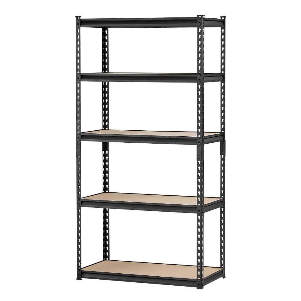 5-Shelf Steel Heavy Duty Adjustable Garage Storage Shelving Unit in Black (32 in. W x 63 in. H x 16 in. D) price history on PriceWatchPro