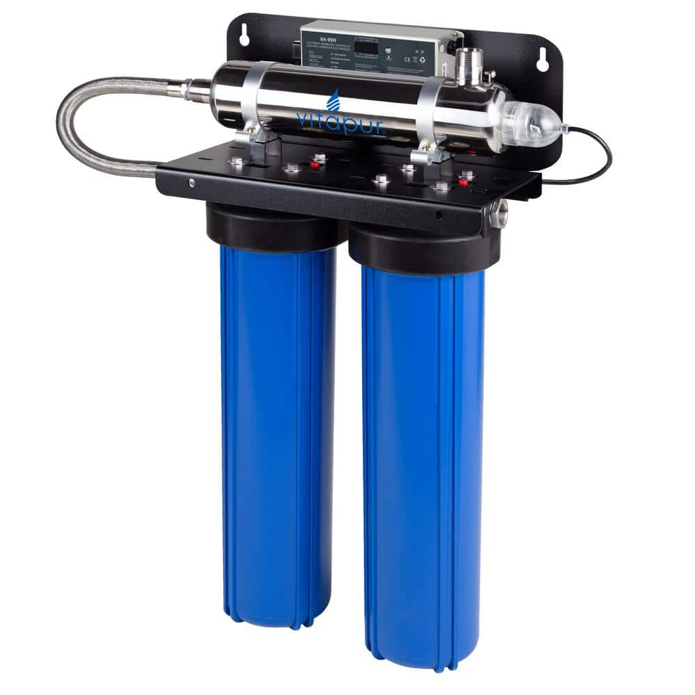 Vitapur 15 Gpm Whole Home Ultraviolet Water Disinfection And Filtration System With Mounting