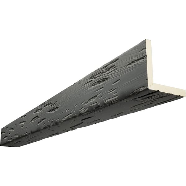 Ekena Millwork Endurathane 8 in. H x 4 in. W x 10 ft. L Pecky Cypress Slate Faux Wood Beam