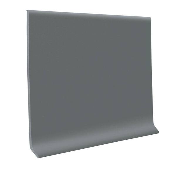 ROPPE Pinnacle Dark Gray 4.5 in. x 120 ft. x 1/8 in. Rubber Wall Cove Base Coil