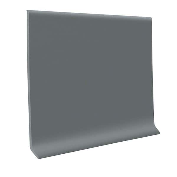 Vinyl Dark Gray 4 in. x .080 in. x 120 ft. Wall Cove Base Coil
