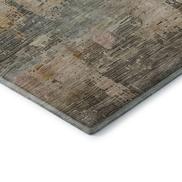 Mayfield Premium Machine Washable Abstract AMF1650 Sage 10 ft. x 14 ft. Area Rug