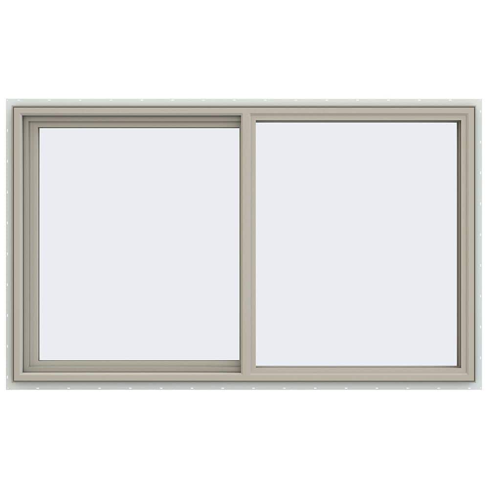 59.5 in. x 35.5 in. V-4500 Series Desert Sand Vinyl Left-Handed Sliding Window with Fiberglass Mesh Screen price history on PriceWatchPro
