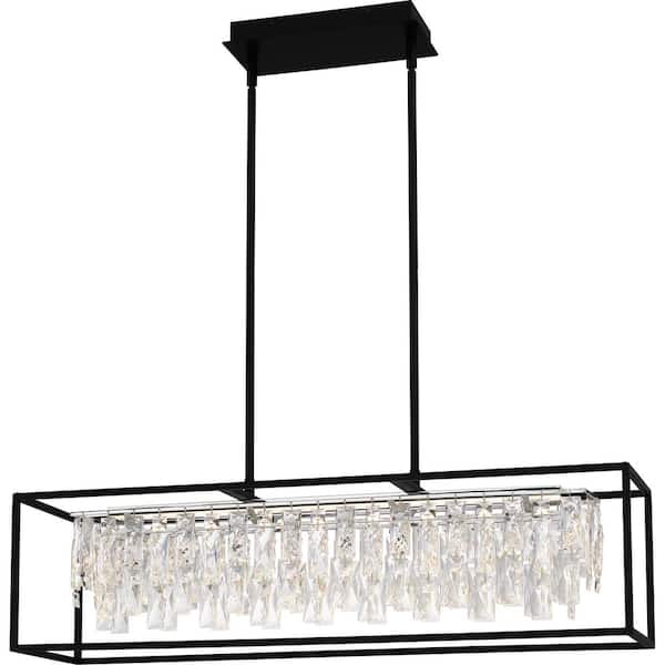 Quoizel Brillance 1-Light Integrated LED Matte Black Chandelier