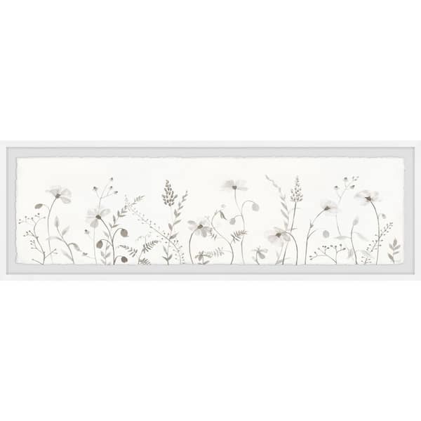 Unbranded Mixed Flowers By Parvez Taj Framed Nature Art Print 15 in. x 45 in.